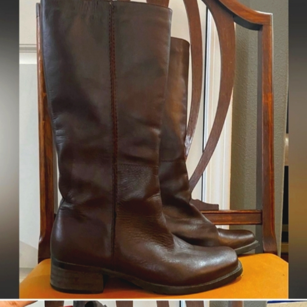 Santana Canada Brown Leather Riding Boots